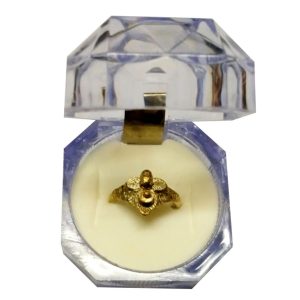 S9094-08 – Aadhyathmik Powerful Shivling with Nandi Silver Ring Vendi Vungaram Velli Modharam Chandi Angooti 3grams