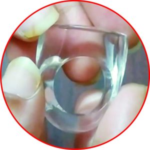 S9098-09 – Aadhyathmik Beautiful Very Rare Ring made from Pure Swach Natural Sphatik