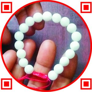 S9001-43 – Aadhyathmik Sri Rathna Dhanakarshana Lakshmi Kataksh 18 Beaded Adjustable Bracelet