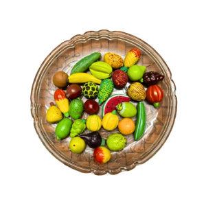 Miniature Fruits set | Terracotta miniature fruits set | Handcrafted Terracotta Fruits Decor Set | Show Case Items | 25 pieces miniature fruits set